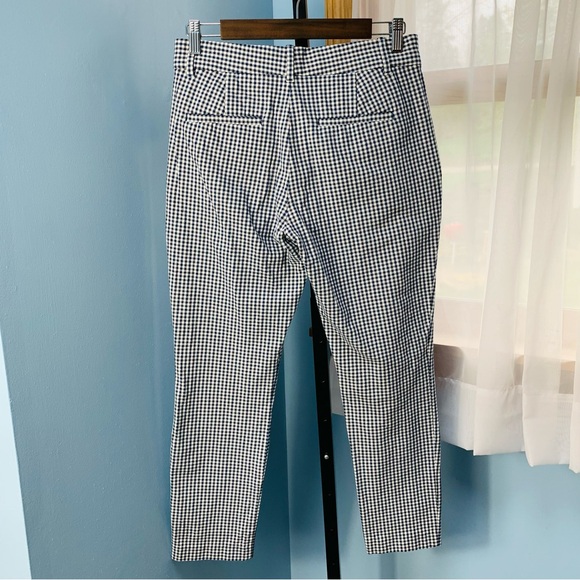 GAP Navy Gingham Signature Skinny Ankle Pants - Picture 6 of 7